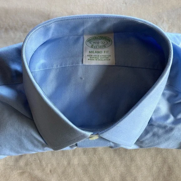green emerald velvet dress BROOKS BROTHERS || Non-Iron Button-Down Shirt